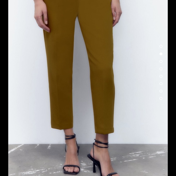 NWT Zara High Waisted Pants - Oil - Picture 4 of 8